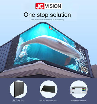 JCVISION 쇼핑몰의 맞춤형 3D 야외 LED 비디오 벽 광고